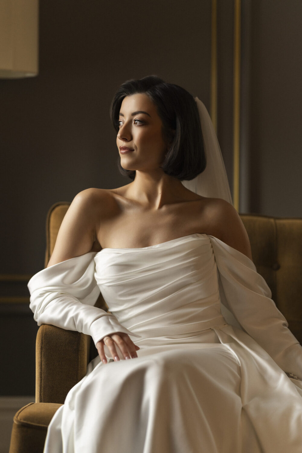 Scottish bride editorial portrait